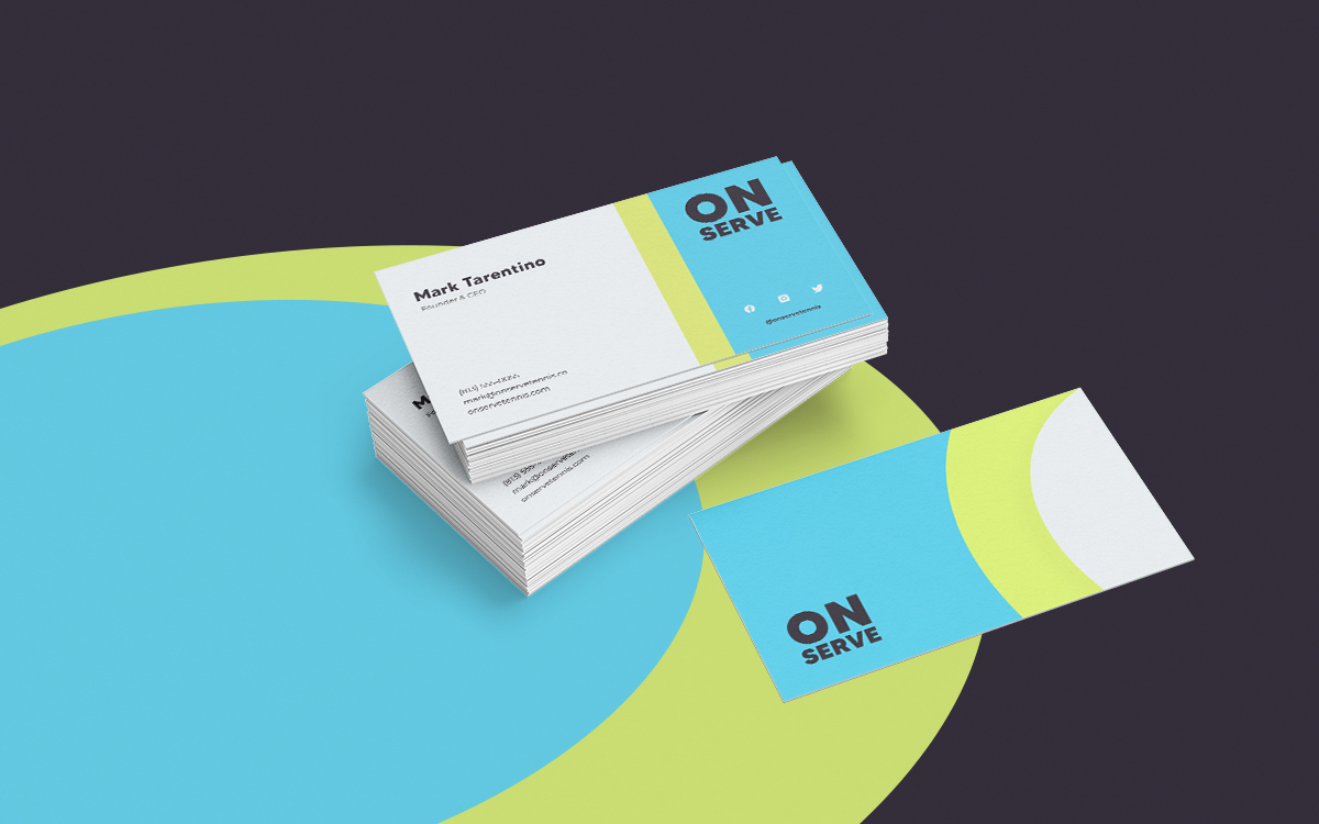 On Serve - Business Card Design - Brand Elements